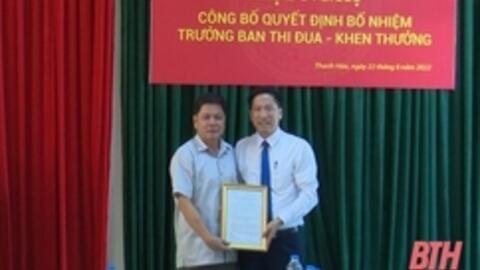 Thanh Hóa có Trưởng ban Ban Thi đua - Khen thưởng mới