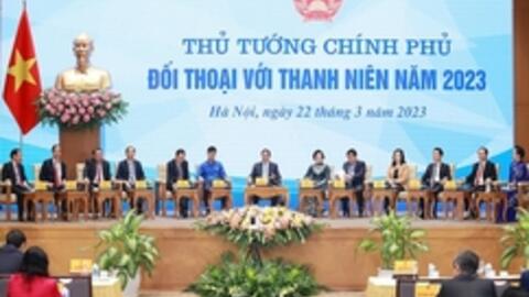 Thủ tướng Chính phủ Phạm Minh Chính đối thoại với thanh niên