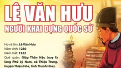 [Infographics] - Lê Văn Hưu: Người khai dựng quốc sử