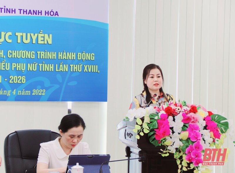 Triển khai kế hoạch, chương trình hành động thực hiện Nghị quyết Đại hội đại biểu phụ nữ tỉnh Thanh Hóa