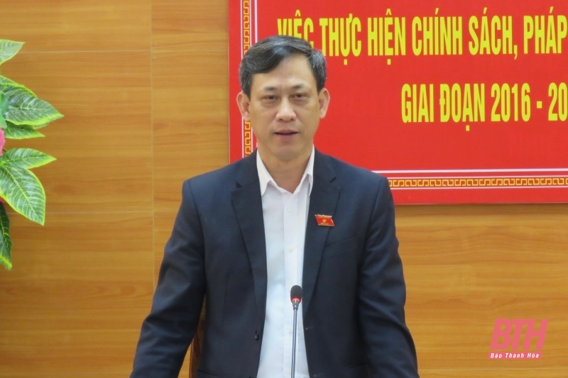 Đoàn ĐBQH tỉnh Thanh Hoá giám sát việc thực hành tiết kiệm, chống lãng phí tại các huyện Quan Sơn, Ngọc Lặc