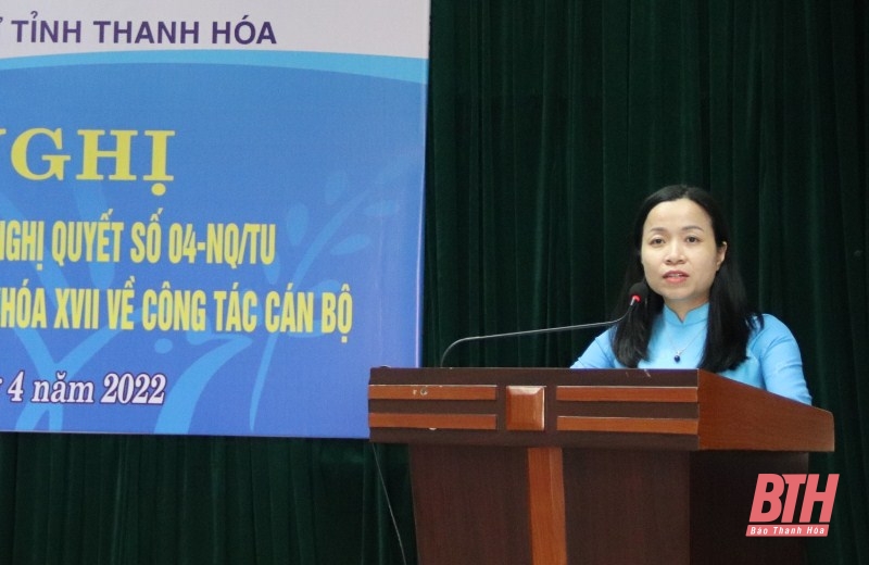 Thực hiện tốt công tác cán bộ nữ, phát hiện, giới thiệu nguồn cho Đảng, chính quyền và các ban, ngành, đoàn thể