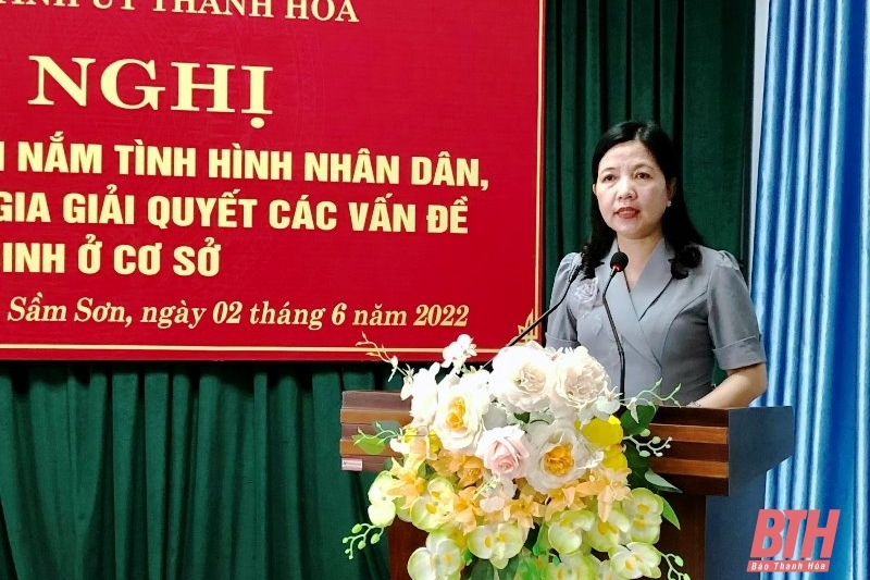 Trao đổi kinh nghiệm nắm tình hình Nhân dân