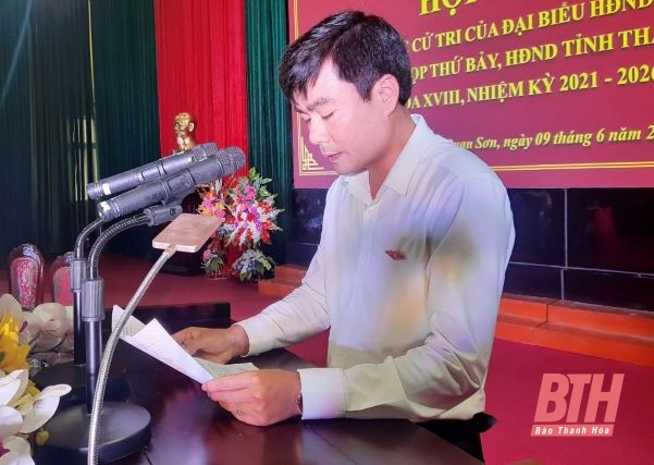 Đại biểu HĐND tỉnh tiếp xúc cử tri huyện Quan Sơn