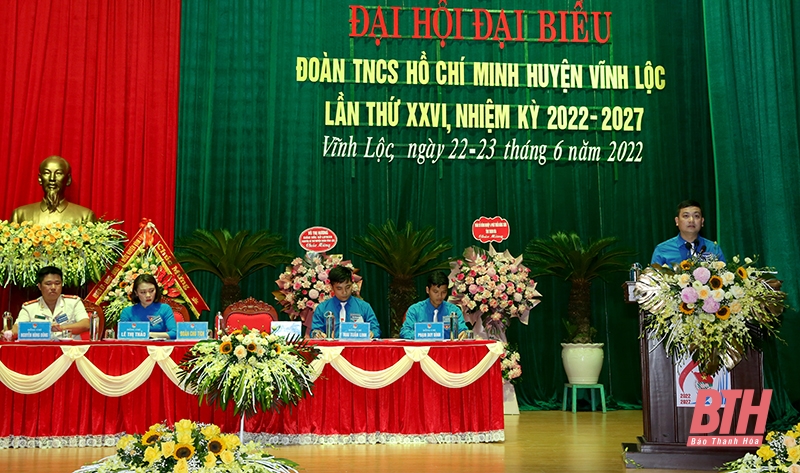 Đại hội đại biểu Đoàn Thanh niên Cộng sản Hồ Chí Minh huyện Vĩnh Lộc lần thứ XXVI