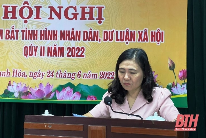 Giao ban nắm bắt tình hình Nhân dân, dư luận xã hội quý II-2022