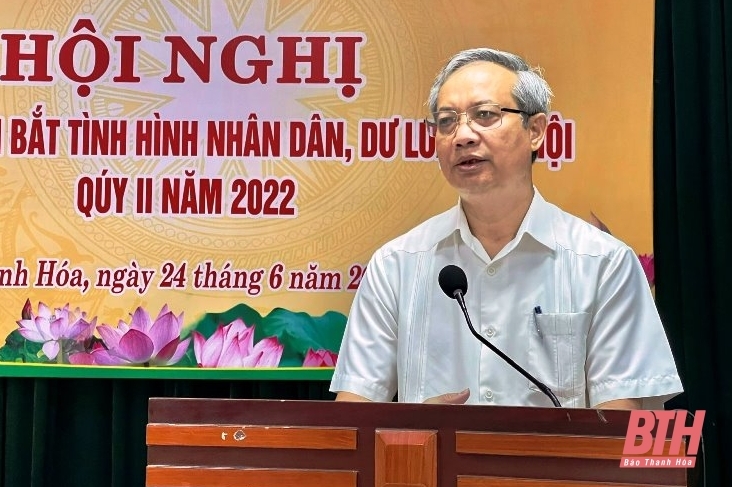 Giao ban nắm bắt tình hình Nhân dân, dư luận xã hội quý II-2022