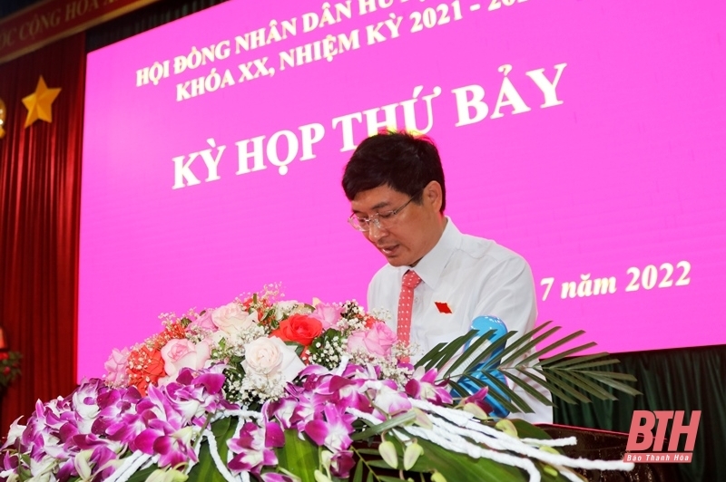 Kỳ họp thứ 7 HĐND huyện Hà Trung khóa XX thông qua 18 Nghị quyết