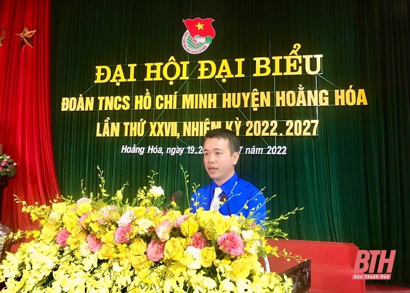 Đại hội đại biểu Đoàn TNCS Hồ Chí Minh huyện Hoằng Hóa lần thứ XXVII nhiệm kỳ 2022-2027