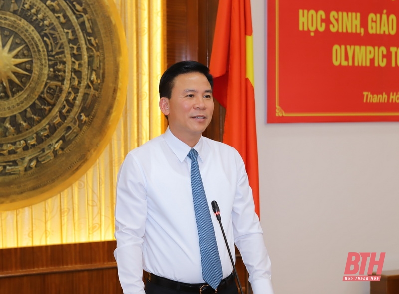 Thanh Hoá tuyên dương và trao thưởng cho học sinh, giáo viên có học sinh đoạt giải Olympic Toán quốc tế năm 2022