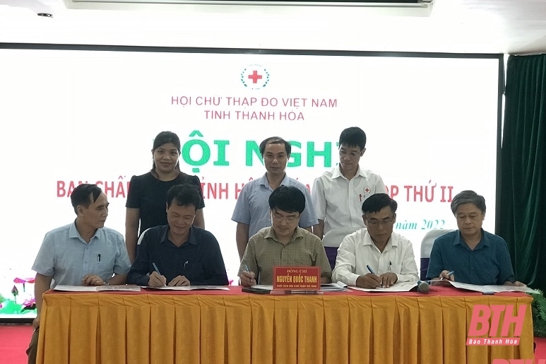 Hội nghị Ban Chấp hành Hội Chữ thập đỏ tỉnh Thanh Hóa khoá X, lần thứ II