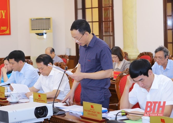 Ban Thường vụ Tỉnh ủy cho ý kiến vào một số nội dung liên quan đến công tác kiểm tra, giám sát và công tác xây dựng đội ngũ cán bộ