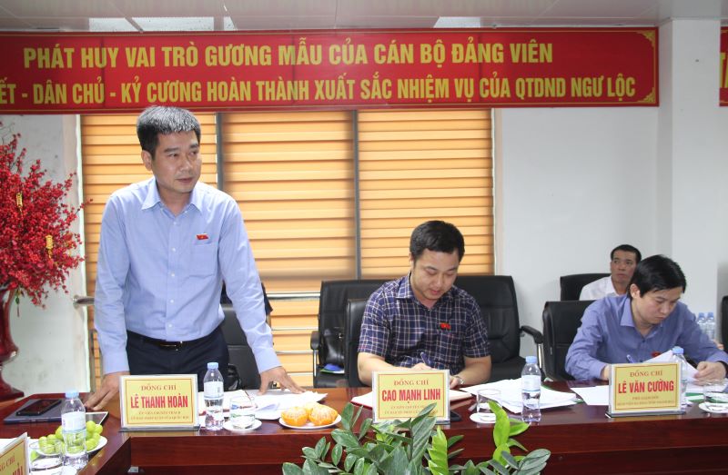 Đoàn ĐBQH tỉnh Thanh Hóa giám sát việc thực hiện thí điểm xử lý nợ xấu tại Quỹ Tín dụng Nhân dân Ngư Lộc