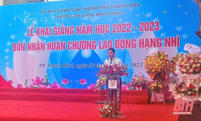 Náo nức không khí khai giảng năm học mới tại nhiều trường học trên địa bàn Thanh Hóa