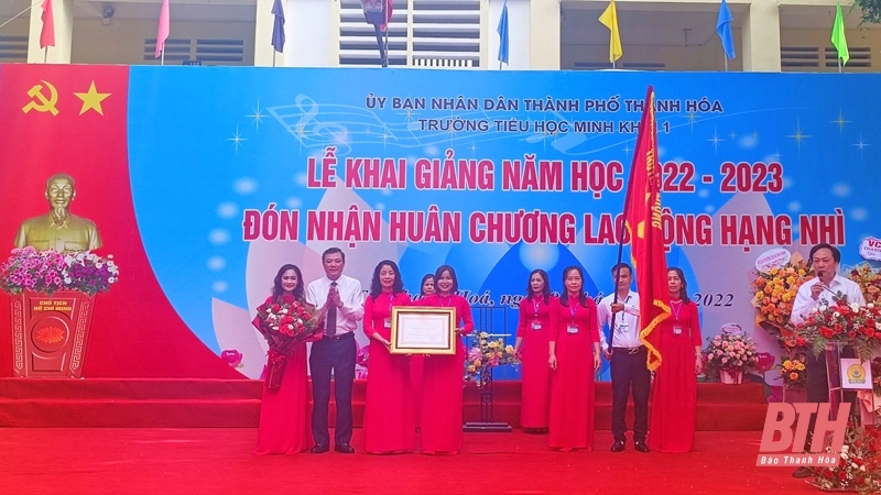 Nhiều trường học trên địa bàn Thanh Hóa khai giảng năm học mới