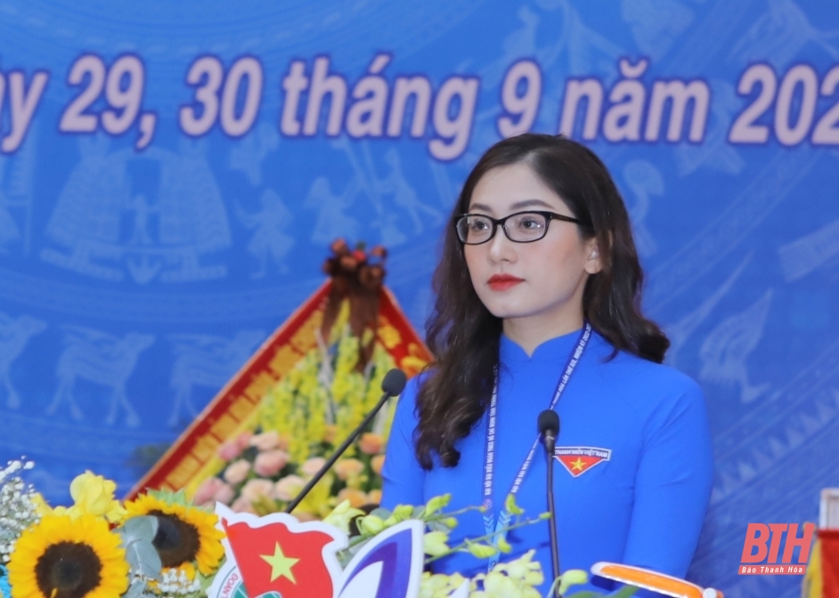 Toàn cảnh phiên trọng thể Đại hội đại biểu Đoàn TNCS Hồ Chí Minh tỉnh Thanh Hóa lần thứ XIX, nhiệm kỳ 2022-2027