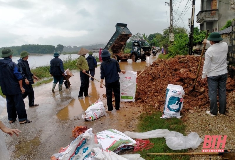 Hà Trung chủ động khắc phục hậu quả do mưa lũ gây ra 