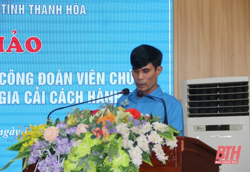 Phát huy vai trò các cấp công đoàn viên chức tỉnh Thanh Hóa trong tham gia cải cách hành chính