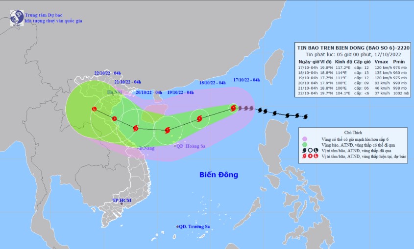 Công điện số 29 về chủ động ứng phó với bão NESAT