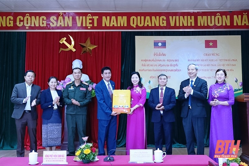 Tọa đàm trao đổi kinh nghiệm giữa Hội hữu nghị Việt - Lào tỉnh Thanh Hóa và Hội hữu nghị Lào - Việt tỉnh Hủa Phăn