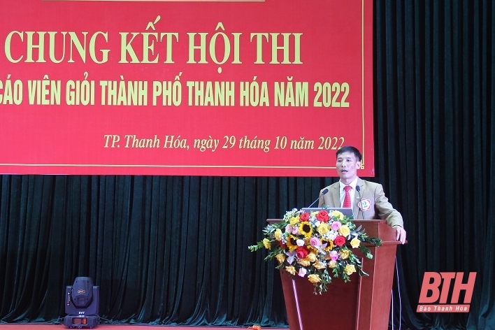 Chung kết hội thi báo cáo viên giỏi TP Thanh Hóa năm 2022