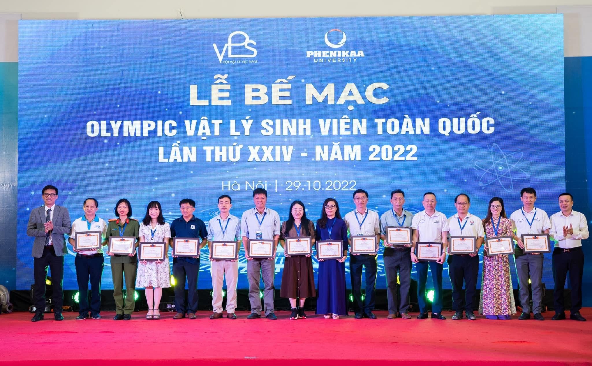 Sinh viên Trường Đại học Hồng Đức giành giải Nhì toàn đoàn Olympic Vật lý s inh viên toàn quốc lần thứ XXIV