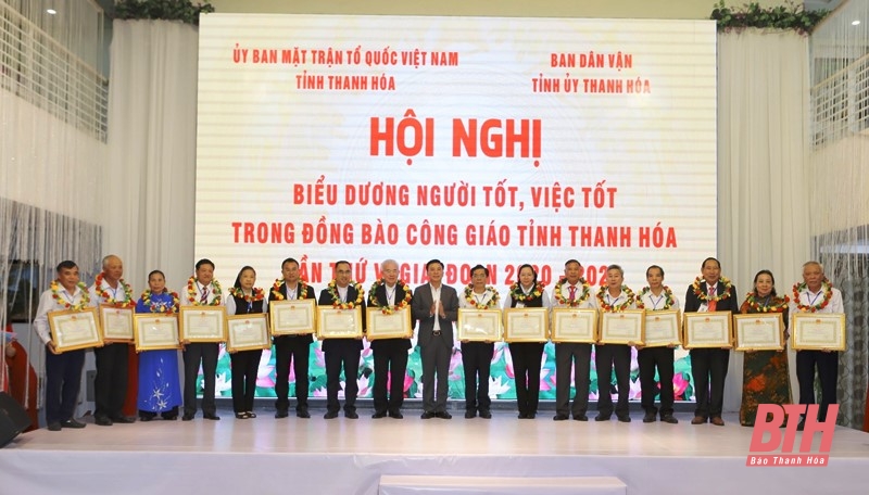 Biểu dương người tốt, việc tốt trong đồng bào Công giáo tỉnh Thanh Hóa lần thứ V, giai đoạn 2020-2022