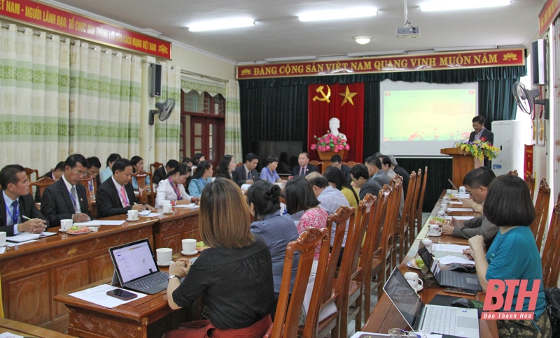 Đoàn cán bộ Ủy ban Trung ương Mặt trận Lào xây dựng đất nước học tập, trao đổi kinh nghiệm về công tác dân tộc tại tỉnh Thanh Hóa