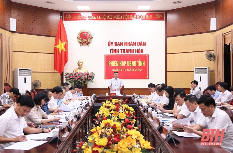 UBND tỉnh họp chuyên đề tháng 11-2022: Thảo luận, cho ý kiến về một số quy định, cơ chế hỗ trợ thúc đẩy phát triển kinh tế - xã hội