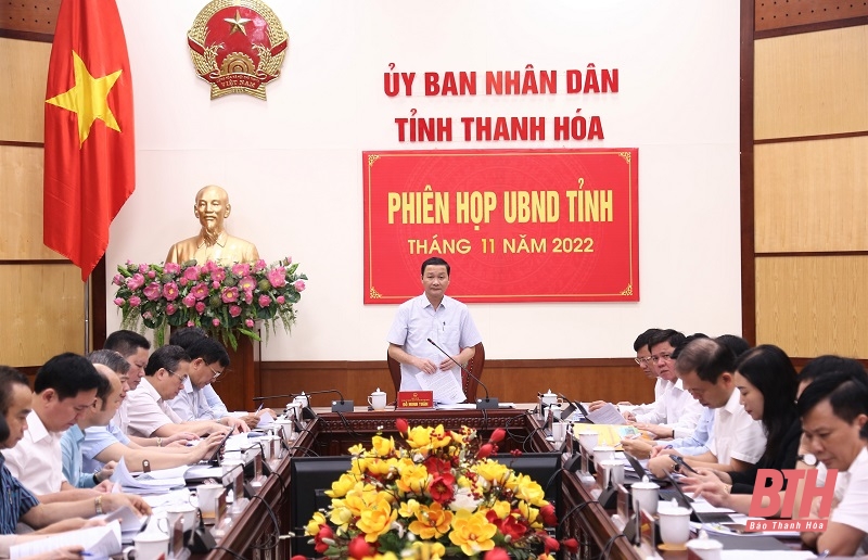 UBND tỉnh họp chuyên đề tháng 11-2022: Thảo luận, cho ý kiến về một số quy định, cơ chế hỗ trợ thúc đẩy phát triển kinh tế - xã hội