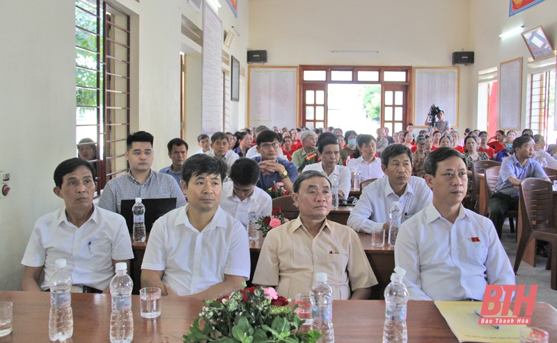 Phó Trưởng đoàn ĐBQH tỉnh Mai Văn Hải dự Ngày hội Đại đoàn kết toàn dân tộc tại khu dân cư thôn 1, xã Liên Lộc (Hậu Lộc)