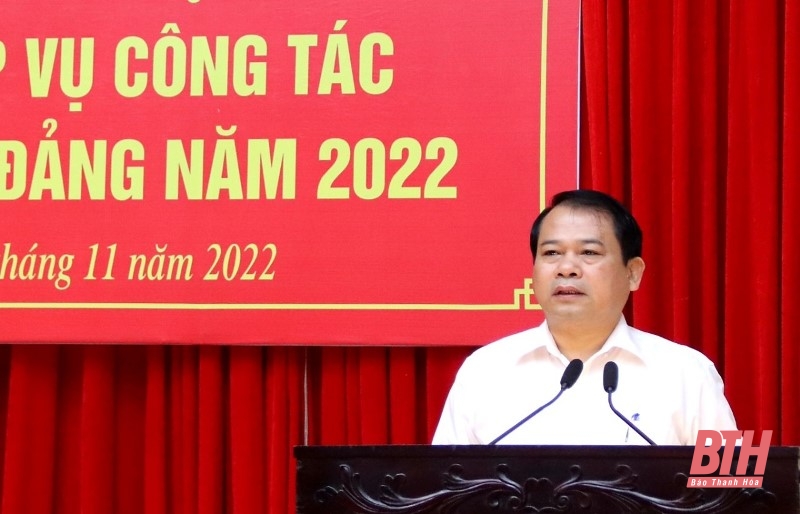 Tập huấn nghiệp vụ cho cán bộ làm công tác tổ chức xây dựng Đảng năm 2022