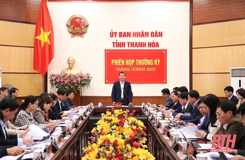 UBND tỉnh họp thường kỳ tháng 12-2022: Thảo luận, cho ý kiến vào kế hoạch, chương trình phát triển kinh tế - xã hội, đảm bảo quốc phòng - an ninh năm 2023