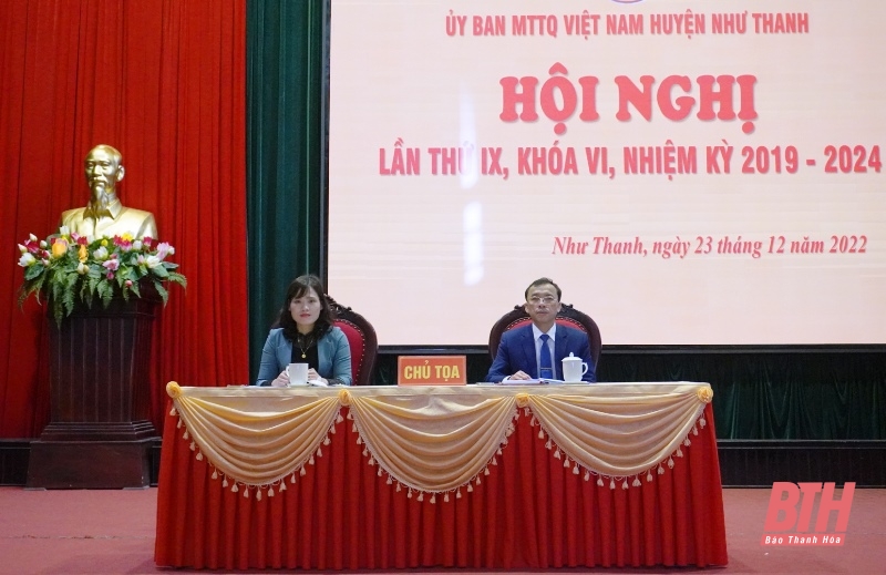 Như Thanh tổng kết công tác Mặt trận năm 2022, bàn nhiệm vụ trọng tâm năm 2023