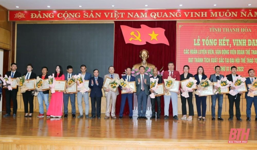 Thanh Hóa vinh danh các huấn luyện viên, vận động viên Đoàn thể thao Thanh Hóa đạt thành tích xuất sắc tại Đại hội Thể thao toàn quốc lần thứ IX - năm 2022