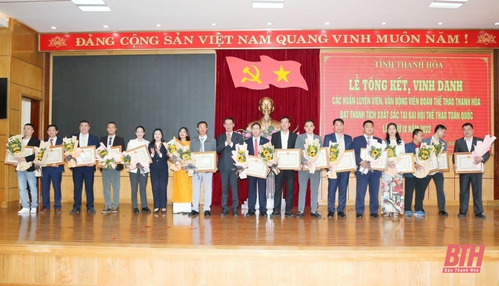 Thanh Hóa vinh danh các huấn luyện viên, vận động viên Đoàn thể thao Thanh Hóa đạt thành tích xuất sắc tại Đại hội Thể thao toàn quốc lần thứ IX - năm 2022