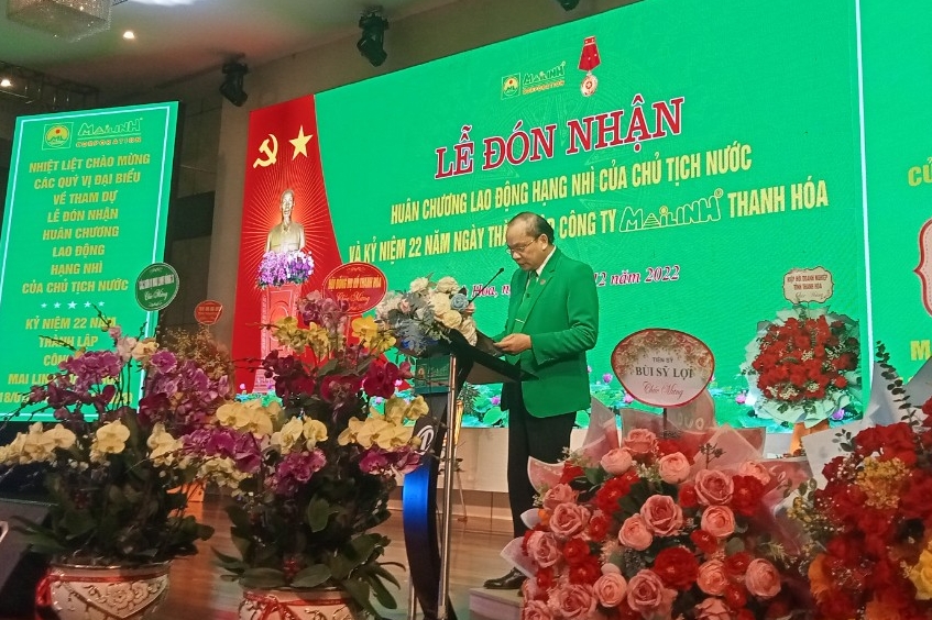 Mai Linh Thanh Hóa đón Huân chương Lao động hạng Nhì và kỷ niệm 22 năm thành lập