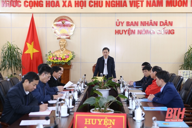 Phó Trưởng Đoàn ĐBQH tỉnh Mai Văn Hải kiểm tra sản xuất và đời sống Nhân dân tại huyện Nông Cống