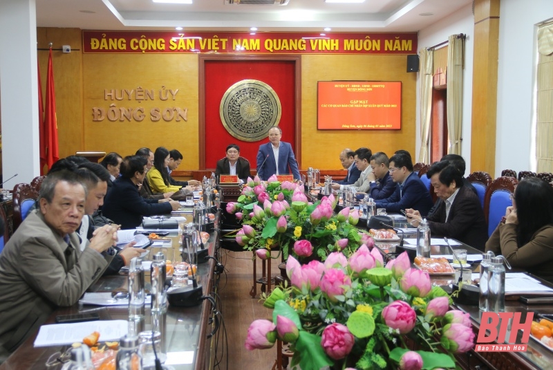 Huyện Đông Sơn gặp mặt các cơ quan báo chí nhân dịp Xuân Quý Mão 2023