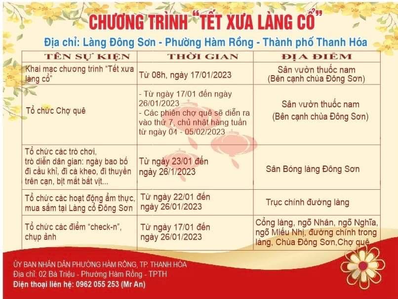 Đặc sắc “Tết xưa làng cổ” tại làng cổ Đông Sơn