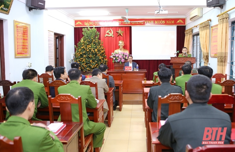 Phó Bí thư Tỉnh ủy Trịnh Tuấn Sinh kiểm tra và chúc tết một số đơn vị làm nhiệm vụ trong dịp Tết Nguyên đán Quý Mão 2023