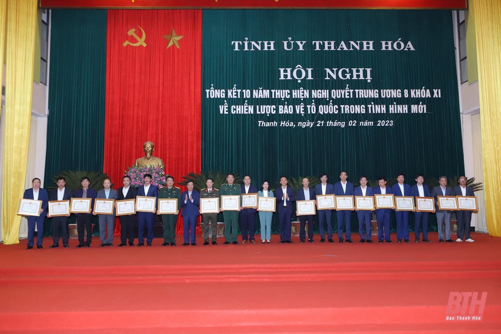 Thanh Hóa tổng kết 10 năm thực hiện Nghị quyết Trung ương 8 (khóa XI) về Chiến lược bảo vệ Tổ quốc trong tình hình mới