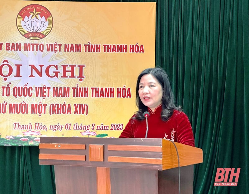 Hội nghị Ủy ban MTTQ tỉnh Thanh Hóa lần thứ 11 (khóa XIV)