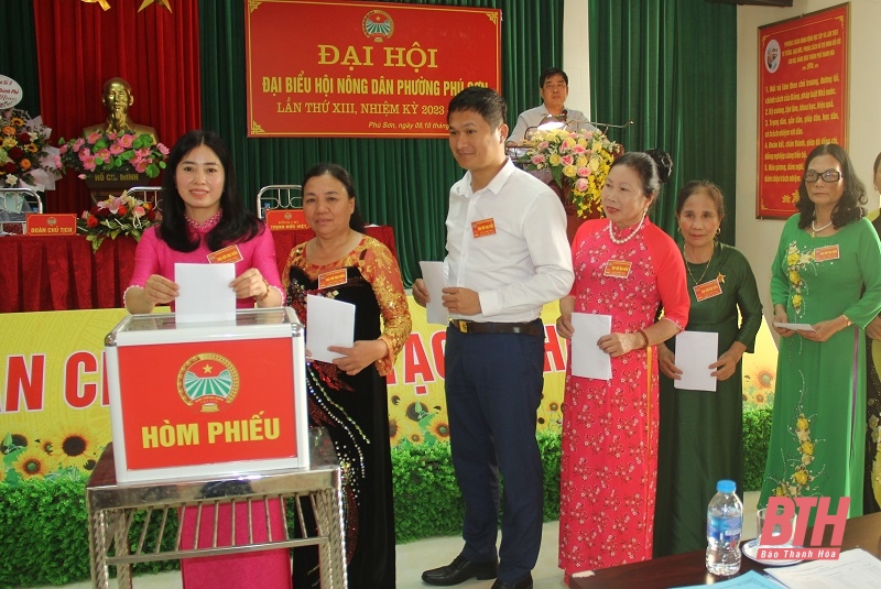 Đại hội đại biểu Hội Nông dân phường Phú Sơn lần thứ XIII