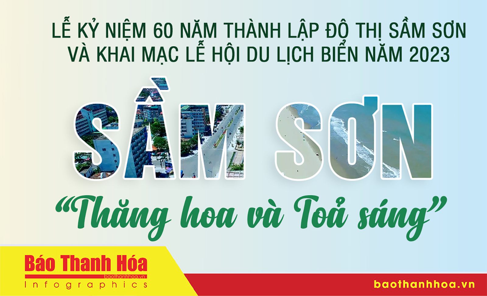 Chương trình kỷ niệm 60 năm thành lập đô thị Sầm Sơn và Khai mạc Lễ hội du lịch biển năm 2023