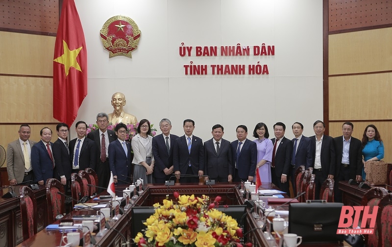 Phó Chủ tịch Thường trực UBND tỉnh Nguyễn Văn Thi tiếp và làm việc với Đoàn thư ký Chủ tịch Liên minh nghị sĩ hữu nghị Nhật - Việt