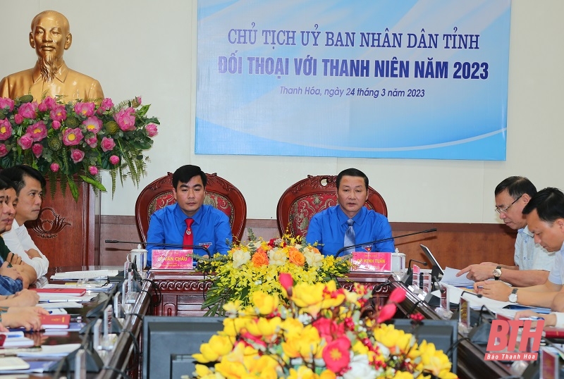 Chủ tịch UBND tỉnh đối thoại với thanh niên năm 2023: Xây dựng tổ chức Đoàn, Hội vững mạnh; thúc đẩy khát vọng cống hiến và tinh thần sáng tạo, khởi nghiệp của thanh niên Thanh Hóa