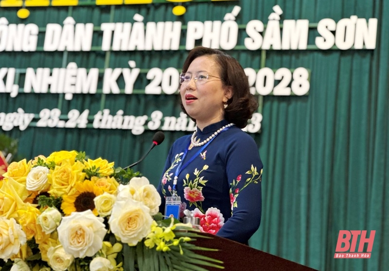 Đại Hội đại biểu Hội Nông dân TP Sầm Sơn, nhiệm kỳ 2023-2028