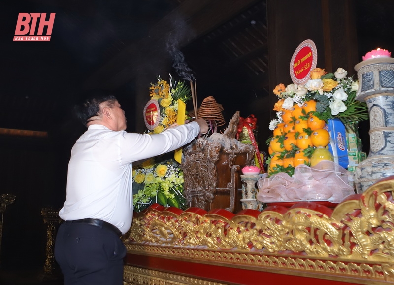 Trưởng Ban Tuyên giáo Trung ương Nguyễn Trọng Nghĩa thăm và dâng hương tại Khu di tích Quốc gia đặc biệt Lam Kinh, Di sản văn hóa thế giới Thành Nhà Hồ