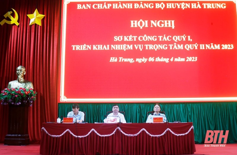 Hà Trung: Triển khai các nhiệm vụ trọng tâm quý II-2023